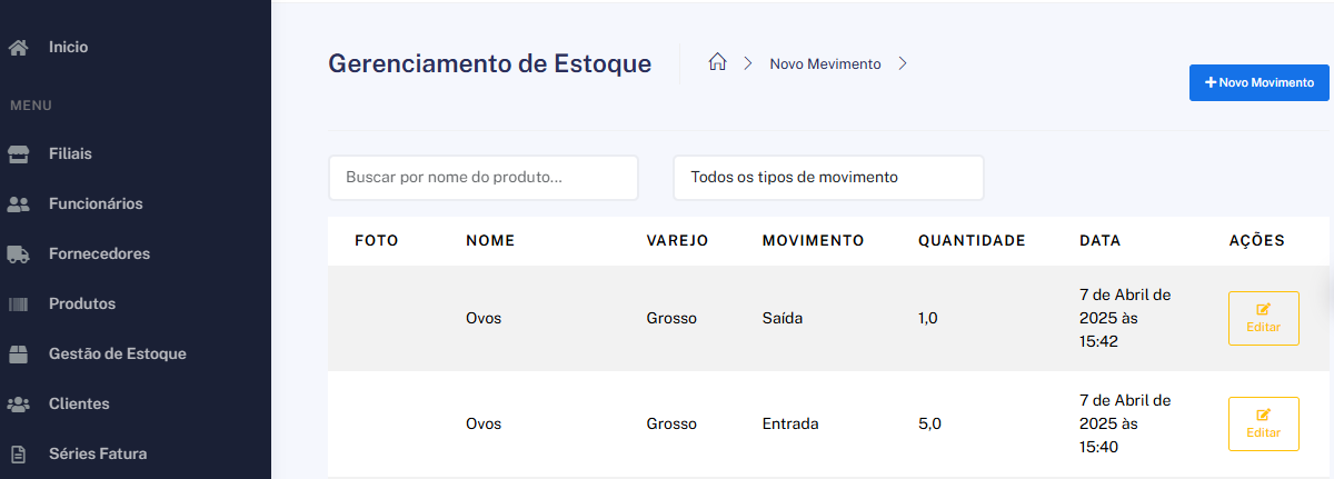 imagem de controle de stock